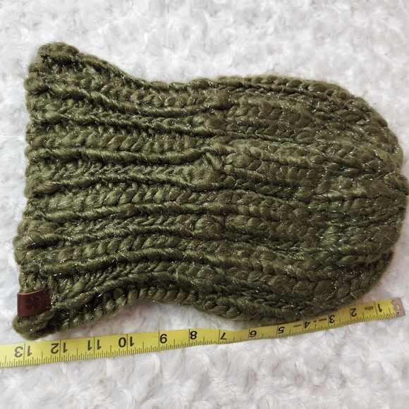 Lucky Brand Knit Sage Woven Crochet Scarf and Beanie - Picture 12 of 16